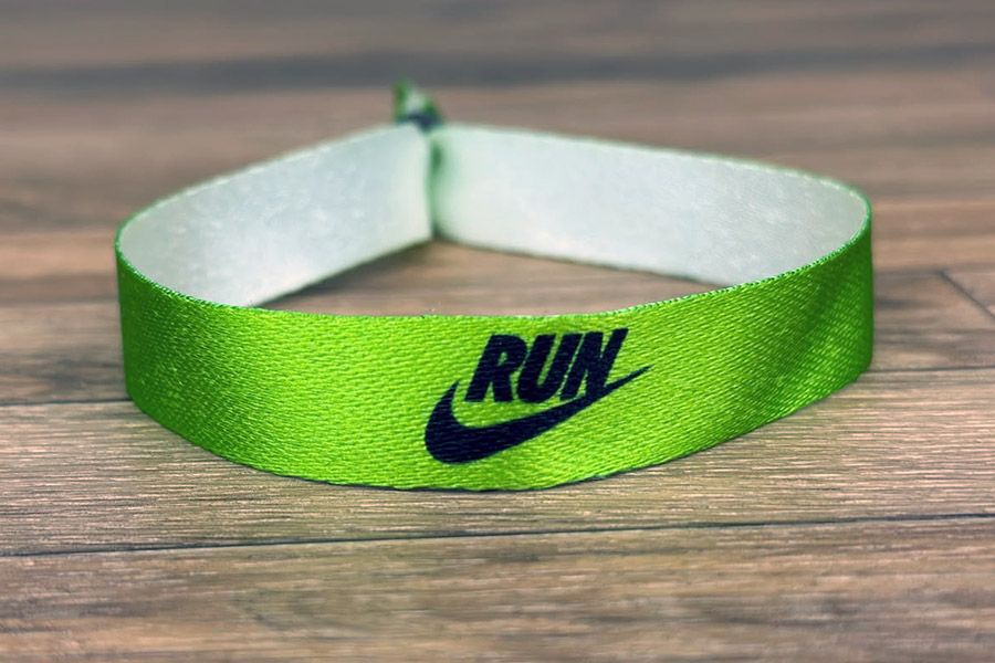 PET textiel polsbandje voor een event van Nike